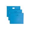 Hanging File Pocket with Tab, 2" Expansion, 1/5-Cut Adjustable Tab, Letter Size, Sky Blue, 25 per Box (64250)