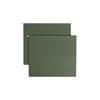 2" Capacity Box Bottom Hanging File Folders, Letter, Green, 25/Box