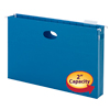 Hanging File Pocket with Tab,  2" Expansion, 1/5-Cut Adjustable Tab, Legal Size, Sky Blue, 25 per Box (64350)