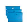 Hanging File Pocket with Tab, 3" Expansion, 1/5-Cut Adjustable Tab, Legal Size, Sky Blue, 25 per Box (64370)