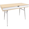 Laminate Computer Table Desk with Drawer, Honey