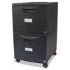Two-Drawer Mobile Filing Cabinet, 14-3/4w x 18-1/4d x 26h, Black