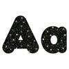 Ready Letters Casual Combo Pack, Black Sparkle, 4", 181 per Pack