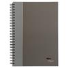 Royale Wirebound Business Notebook, Wide Paper, 8.25" x 11.75", White Paper, Gray Cover, 96 Sheets