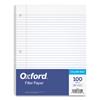 Filler Paper, 20 lb, College Rule, 3-Hole Punched, 8.5" x 5.5", White, 100 Sheets/Pack