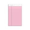 Prism Plus Colored Pads, Junior Legal Ruled, 5" x 8", Pink Paper, 50 Sheets/Pad, 12 Pads