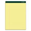 Double Docket Ruled Pads, 8 1/2 x 11 3/4, Canary, 100 Sheets, 6 Pads/Pack