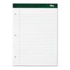 Double Docket Writing Pad, Wide Ruled, 8.5" x 11.75", White Paper, 100 Sheets