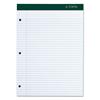 Double Docket Writing Pad, Ruled, 8.5" x 11.75", White, 100 Sheets