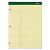 Double Docket Pad, Ruled, 8.5" x 11.75", Canary Yellow Paper, 100 Sheets