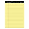 Docket Perforated Pads, Legal Ruled, 8.5" x 11.75", Canary Yellow Paper, 50 Sheets/Pads, 12 Pads