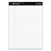 Docket Perforated Pads, Legal Ruled, 8.5" x 11.75", White Paper, 50 Sheets/Pad, 12 Pads