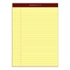Docket Perforated Pads, Legal Ruled, 8.5" x 11.75", Canary Yellow Paper, 50 Sheets/Pad, 12 Pads/Pack