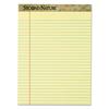 Second Nature Recycled Pads, Ruled, 8.5" x 11.75", Canary Yellow Paper, 50 Sheets/Pad, 12 Pads