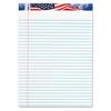 American Pride Writing Pad, Lgl Rule, 8 1/2 x 11 3/4, White, 50 Sheets, Dozen