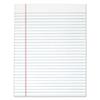 Glue Top Pads, Wide Ruled, 8.5" x 11", White Paper, 50 Sheets/Pad, 12 Pads