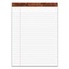 The Legal Pad Ruled Perforated Pads, 8 1/2 x 11 3/4, White, 50 Sheets