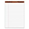 Perforated Pads, Legal Ruled, 8.5" x 11.75", White Paper, 50 Sheets/Pad, 12 Pads