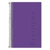 Classified Colors Notebook, Narrow Ruled, 5.5" x 8.5", Purple Paper, Orchid Cover, 100 Sheets