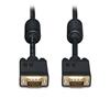 VGA Coax Monitor Cables, 6 ft, Black, HD15 Male; HD15 Male