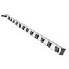 Multiple Outlet Power Strip, 12 Outlets, 1 1/2 x 36 x 1 1/2, 15 ft Cord, Silver