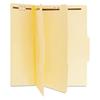 Six-Section Classification Folders, 2 Dividers, Letter Size, Manila, 15/Box
