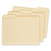 Double-Ply Top Tab Manila File Folders, 1/3-Cut Tabs: Assorted, Letter Size, 0.75" Expansion, Manila, 100/Box