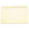 Double-Ply Top Tab Manila File Folders, 1/2-Cut Tabs: Assorted, Legal Size, 0.75" Expansion, Manila, 100/Box