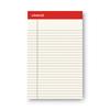 Colored Perforated Writing Pads, Narrow Ruled, 5" x 8", Ivory, 50 Sheets/Pad, 12 Pads