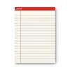 Colored Perforated Writing Pads, Wide Ruled, 8.5" x 11", Ivory Paper, 50 Sheets/Pad, 12 Pads