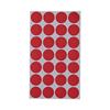 Self-Adhesive Removable Color-Coding Labels, 0.75" dia., Red, 28/Sheet, 36 Sheets/Pack