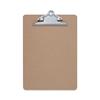 Hardboard Clipboard, 1.25" Clip Capacity, Holds 8.5 x 11 Sheets, Brown