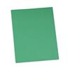 Two-Pocket Portfolios with Tang Fasteners, 0.5" Capacity, 11 x 8.5, Green, 25/Box