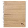 Deluxe Sugarcane Based Notebooks, Medium/College Ruled, 8.5" x 11", White Paper, Brown Cover, 100 Sheets