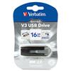 Store 'n' Go V3 USB 3.0 Flash Drive, 16 GB, Black/Gray