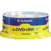 DVD+RW Discs, 4.7GB, 4x, Spindle, 30/Pack