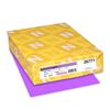 Exact Brights Colored Paper, 50 lb, 8.5" x 11", Bright Purple, 500 Sheets/Ream