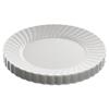 Classicware Round Dinner Plates, Plastic, 9", White, 12 Plates/Pack