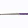12" Bread Knife, Purple Polypropylene Handle, Wavy Edge