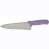 8" Stainless Steel Cook's Knife with Purple Handle, Allergen Free