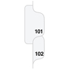 90000 Series Side Tab Legal Index Divider Set, Printed "101"-"125"
