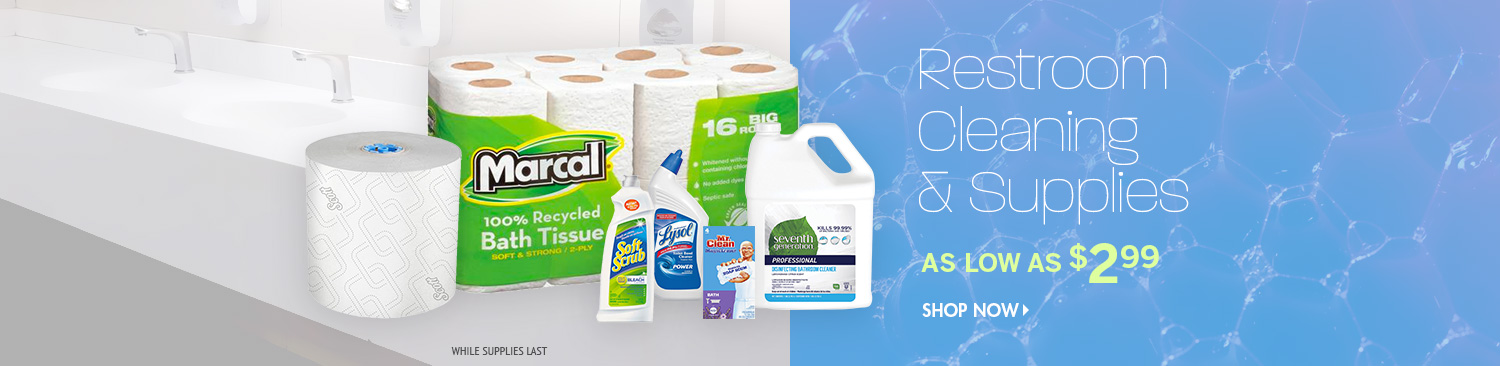 Save on Restroom Cleaning Products
