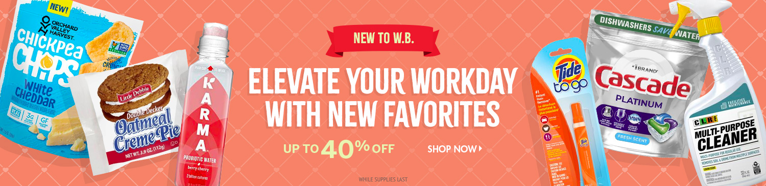 Save on New Products at WB