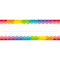 Painted Palette Ombre Rainbow Scallops Border  by Creative Teaching Press 
