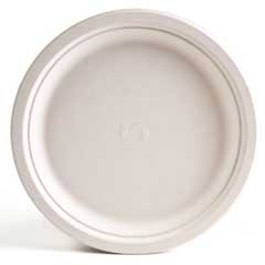 Bagasse Plate, 9" Round, 500/CT