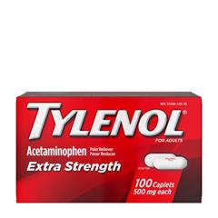 Extra Strength Caplets with 500 mg Acetaminophen, 100/Box