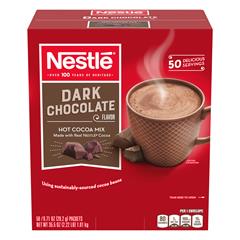 Hot Cocoa Packets, Dark Chocolate, 0.71 oz, 50/Box