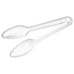 9" Polycarbonate Serving Tong, Clear, Curv™