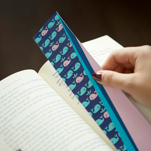 Person using a Duck Tape  Bookmark 