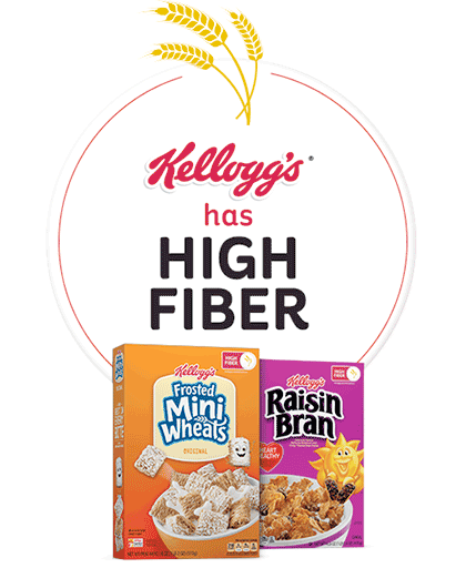 Kelloggs has high fiber